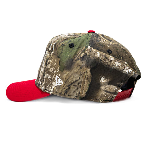 New Era 19Twenty Kansas City Chiefs NFL Logo Patch Snapback Pre-Curved Hat - Realtree, Red New Era