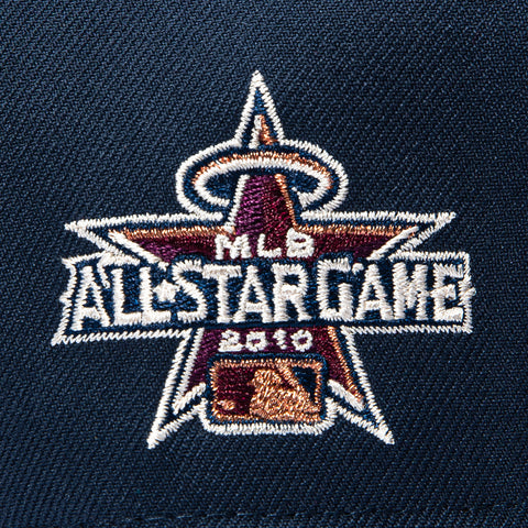 New Era 9Forty A-Frame Varsity Hues Los Angeles Angels 2010 All Star Game Patch Snapback Hat - Navy, Brown New Era