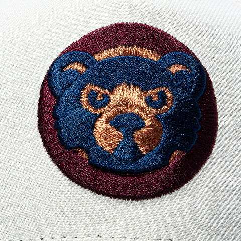 New Era 9Forty A-Frame Varsity Hues Chicago Cubs 1990 All Star Game Patch 1994 Snapback Hat - Stone, Navy New Era