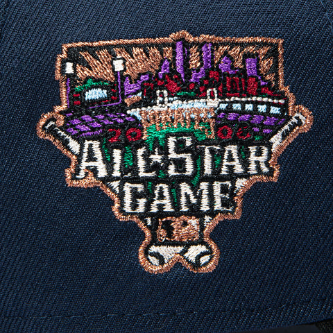 New Era 9Forty A-Frame Varsity Hues Pittsburgh Pirates 2006 All Star Game Patch Snapback Hat - Navy, Black New Era