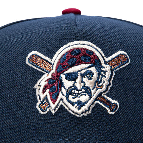 New Era 9Forty A-Frame Varsity Hues Pittsburgh Pirates 2006 All Star Game Patch Snapback Hat - Navy, Black New Era