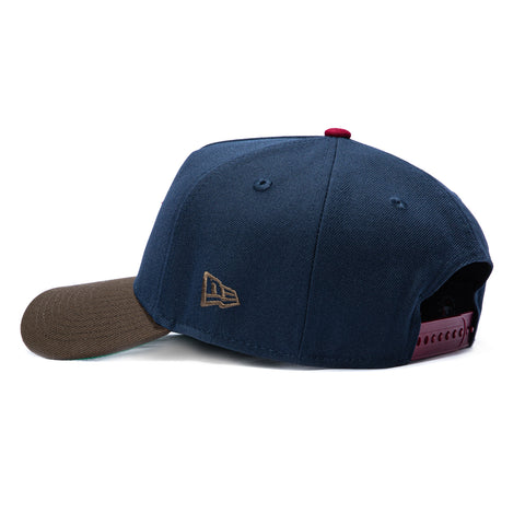 New Era 9Forty A-Frame Varsity Hues Houston Astros Jose Altuve MVP Patch Snapback Hat - Navy, Brown New Era
