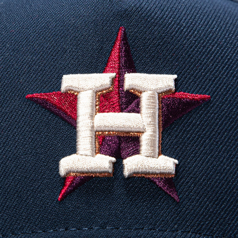 New Era 9Forty A-Frame Varsity Hues Houston Astros Jose Altuve MVP Patch Snapback Hat - Navy, Brown New Era