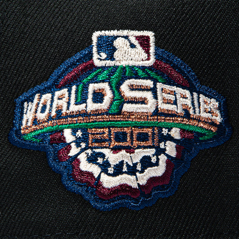 New Era 9Forty A-Frame Varsity Hues Arizona Diamondbacks 2001 World Series Patch D Snapback Hat - Black, Brown New Era