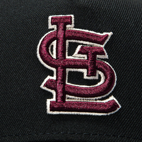 New Era 9Forty A-Frame Varsity Hues St Louis Cardinals Final Season Patch Snapback Hat - Black New Era