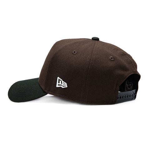 New Era 9Forty A-Frame San Francisco Giants 1989 World Series Patch Pink UV Upside Down Snapback Hat - Brown, Black New Era