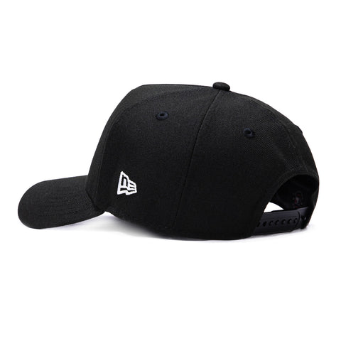 New Era 9Forty A-Frame Los Angeles Dodgers 2025 World Series Patch Upside Down Snapback Hat - Black, White New Era