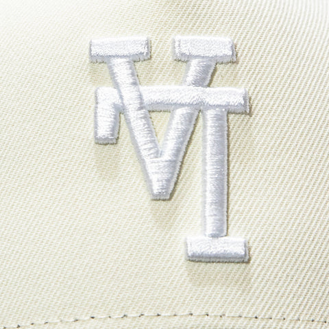 New Era 9Forty A-Frame Los Angeles Dodgers 2025 World Series Patch Upside Down Snapback Hat - White, Black New Era