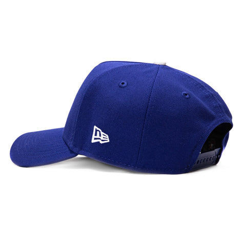 New Era 9Forty A-Frame Los Angeles Dodgers 2025 World Series Patch Upside Down Snapback Hat - Royal, White New Era