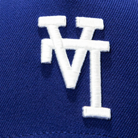 New Era 9Forty A-Frame Los Angeles Dodgers 2025 World Series Patch Upside Down Snapback Hat - Royal, White New Era