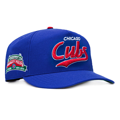 47 Brand Hitch Tailsweep Chicago Cubs Wrigley Field Patch Script Snapback Hat - Royal 47 Brand