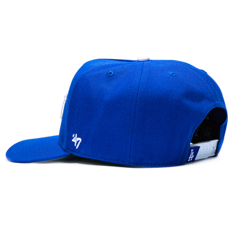 47 Brand Hitch Tailsweep Los Angeles Dodgers 60th Anniversary Patch Script Snapback Hat - Royal 47 Brand