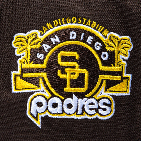 47 Brand Hitch Tailsweep San Diego Padres San Diego Stadium Patch Script Snapback Hat - Brown 47 Brand
