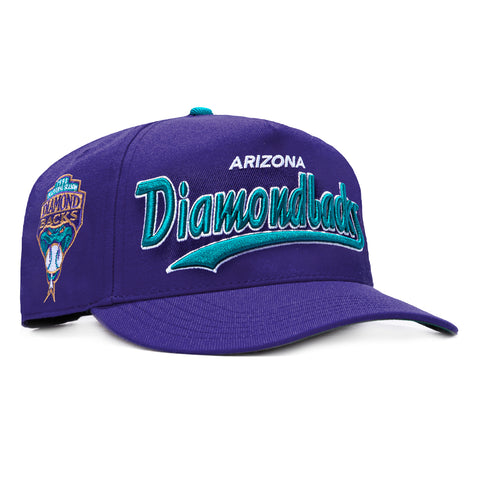 47 Brand Hitch Tailsweep Arizona Diamondbacks Inaugural Patch Script Snapback Hat - Purple 47 Brand
