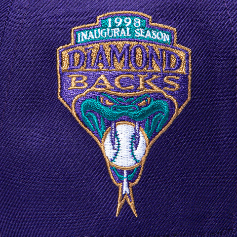 47 Brand Hitch Tailsweep Arizona Diamondbacks Inaugural Patch Script Snapback Hat - Purple 47 Brand