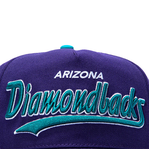 47 Brand Hitch Tailsweep Arizona Diamondbacks Inaugural Patch Script Snapback Hat - Purple 47 Brand