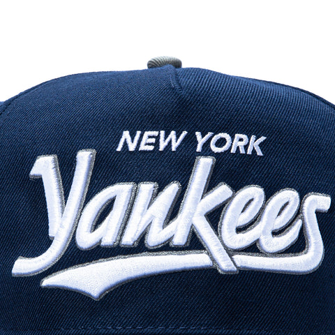 47 Brand Hitch Tailsweep New York Yankees 1952 World Series Patch Script Snapback Hat - Navy 47 Brand
