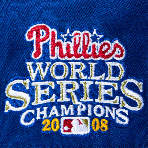 47 Brand Hitch Tailsweep Philadelphia Phillies 2008 World Series Champions Patch Script Snapback Hat - Royal 47 Brand