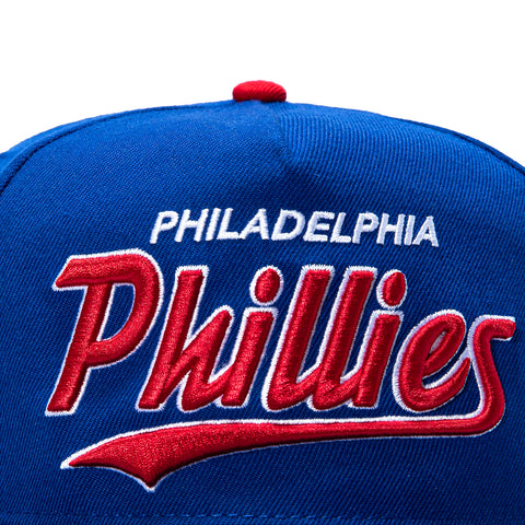 47 Brand Hitch Tailsweep Philadelphia Phillies 2008 World Series Champions Patch Script Snapback Hat - Royal 47 Brand