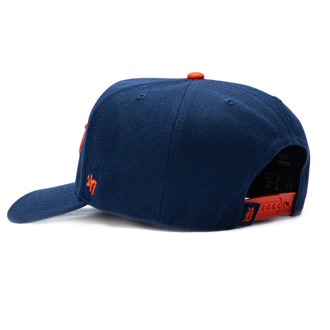 47 Brand Hitch Tailsweep Detroit Tigers 2005 All Star Game Patch Script Snapback Hat - Navy 47 Brand