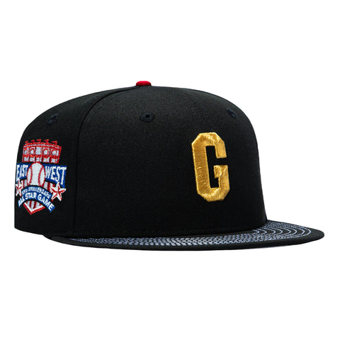 New Era 59Fifty Homestead Grays East West All Star Game Patch Hat - Black