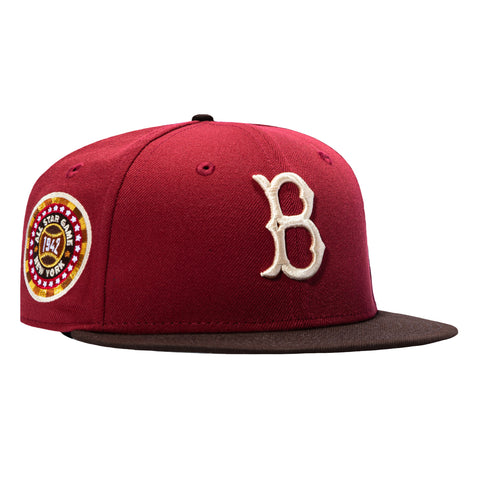 New Era 59Fifty Brooklyn Dodgers 1942 All Star Game Patch Hat - Brick, Brown
