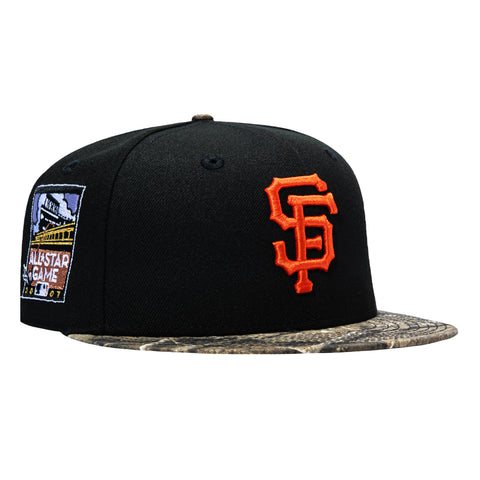 New Era 59Fifty APX Realtree San Francisco Giants 2007 All Star Game Patch Hat - Black, Realtree New Era
