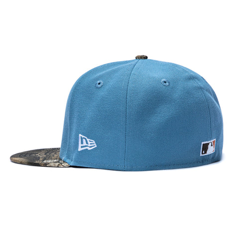New Era 59Fifty APX Realtree Toronto Blue Jays 50th Anniversary Patch 2003 Hat - Indigo, Realtree New Era