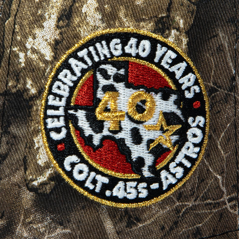 New Era 59Fifty APX Realtree Houston Astros 40th Anniversary Patch Hat - Realtree, Brick New Era