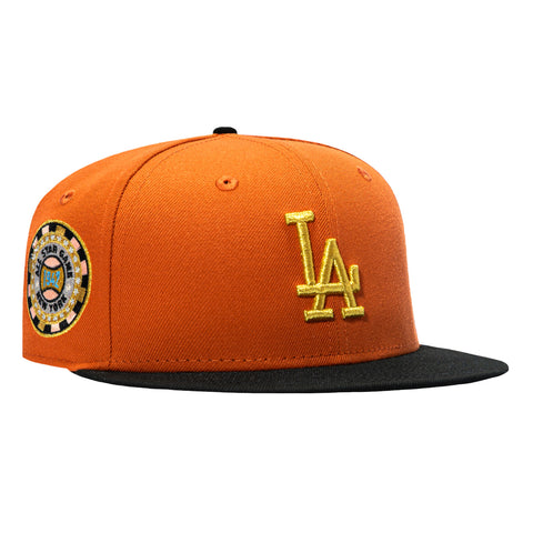 New Era 59Fifty Los Angeles Dodgers 1942 All Star Game Patch Hat - Orange, Black