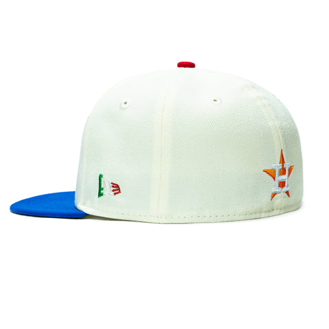 New Era 59Fifty Hoy Se Bebe Pack Houston Astros Cacti Park Patch Hat - White, Royal New Era