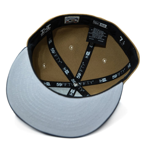 New Era 59Fifty Hoy Se Bebe Pack Milwaukee Brewers 2002 All Star Game Patch Cerveceros Hat - Gold, Navy New Era