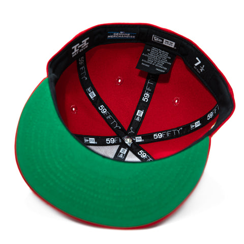 New Era 59Fifty Hoy Se Bebe Pack Edmonton Trappers Pacific Coast League Patch Hat - Red New Era