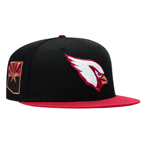 New Era 59Fifty Arizona Cardinals Logo Patch Rivalry Hat - Black, Cardinal New Era