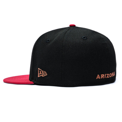 New Era 59Fifty Arizona Cardinals Logo Patch Rivalry Hat - Black, Cardinal New Era