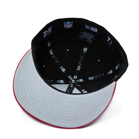 New Era 59Fifty Arizona Cardinals Logo Patch Rivalry Hat - Black, Cardinal New Era