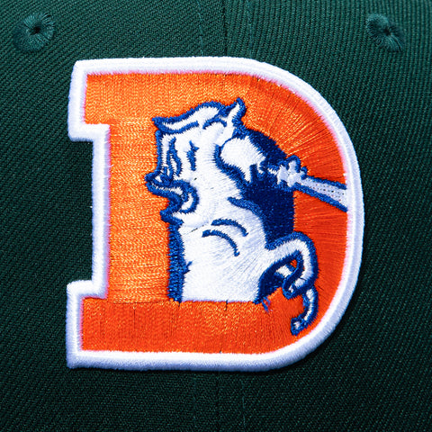 New Era 59Fifty Denver Broncos 50th Anniversary Patch Hat - Green, Navy New Era
