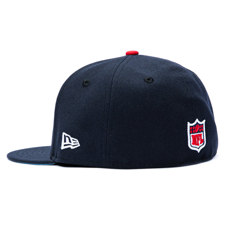 New Era 59Fifty Houston Texans Logo Patch Swarm City Light Blue UV Hat - Navy New Era