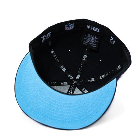 New Era 59Fifty Houston Texans Logo Patch Swarm City Light Blue UV Hat - Navy New Era
