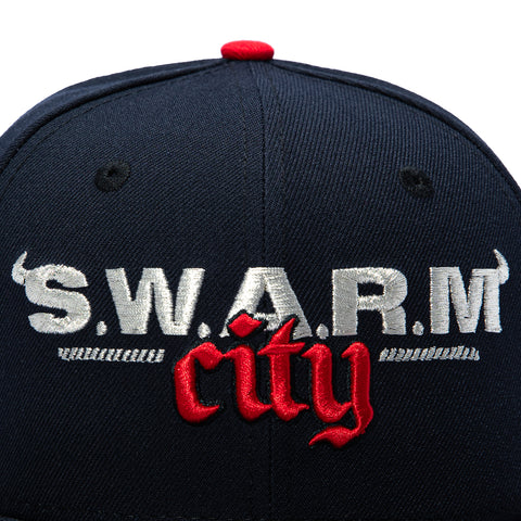 New Era 59Fifty Houston Texans Logo Patch Swarm City Light Blue UV Hat - Navy New Era