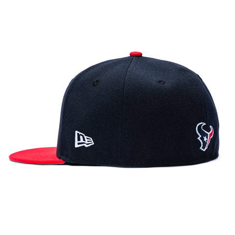 New Era 59Fifty Houston Texans 25th Anniversary Patch T Hat - Navy, Red New Era