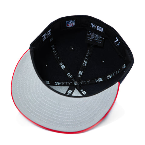New Era 59Fifty Houston Texans 25th Anniversary Patch T Hat - Navy, Red New Era