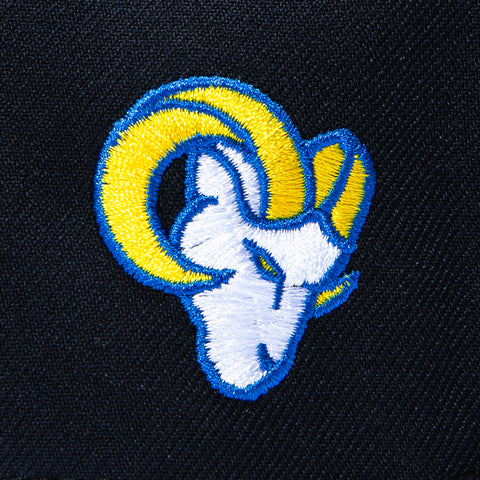 New Era 59Fifty Los Angeles Rams Logo Patch R Hat - Navy, Royal, Yellow New Era