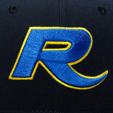 New Era 59Fifty Los Angeles Rams Logo Patch R Hat - Navy, Royal, Yellow New Era