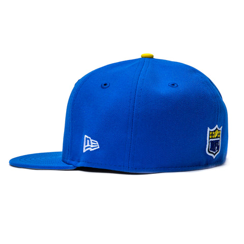 New Era 59Fifty Los Angeles Rams LA Hat - Royal, Yellow New Era