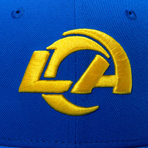 New Era 59Fifty Los Angeles Rams LA Hat - Royal, Yellow New Era