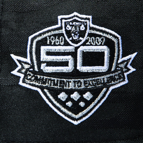 New Era 59Fifty Las Vegas Raiders 50th Anniversary Patch Hat - Black Camo New Era
