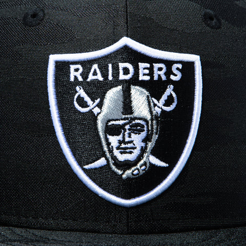 New Era 59Fifty Las Vegas Raiders 50th Anniversary Patch Hat - Black Camo New Era