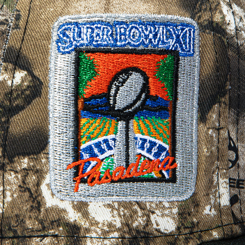 New Era 59Fifty Las Vegas Raiders 1977 Super Bowl Patch Arch Hat - Realtree APX, Black New Era