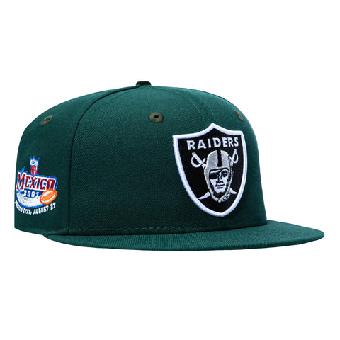 New Era 59Fifty Las Vegas Raiders 2001 Mexico Patch Shield Pink UV Hat - Green New Era